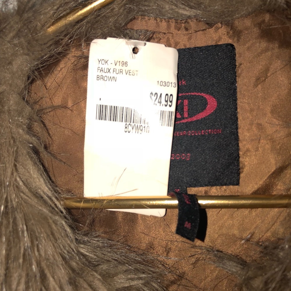 Faux fur vest
